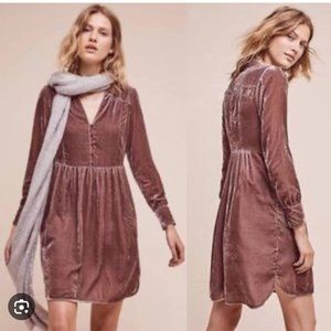 Anthro Holding Horses Velvet Dress